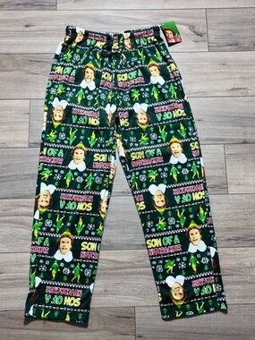Elf Movie Mens Son Of A Nutcracker Fleece‎ Pajama Lounge Pants Size Medium